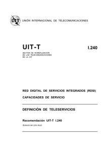 UIT-T Rec. I.240 (11/88) Definición de teleservicios