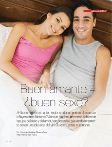 Buen amante, buen sexo - Psicologo Sexologo Silvestre Faya Romero