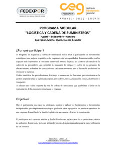 programa modular “logística y cadena de suministros”