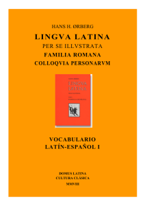 Vocabulario FAMILIA ROMANA