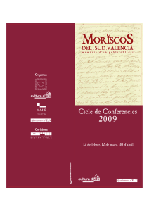 Moriscos Conferencias Fo#1FE6AC - Institut d`Estudis Comarcals