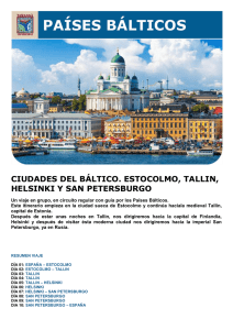 CIUDADES DEL BÁLTICO. ESTOCOLMO, TALLIN, HELSINKI Y