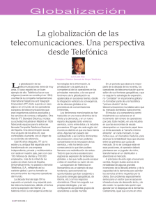 La globalización de las telecomunicaciones. Una perspectiva