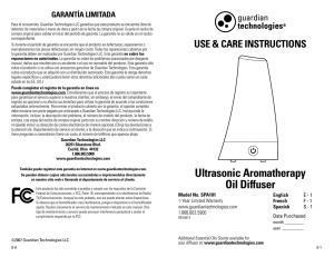 Ultrasonic Aromatherapy Oil Diffuser