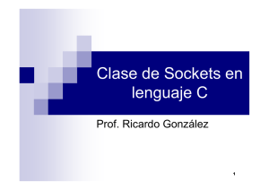 Clase de Sockets en lenguaje C
