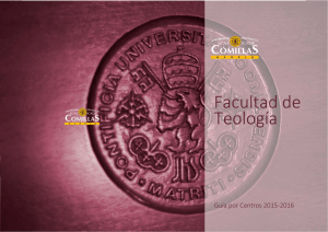 Guía Académica 2015-2016 - Facultad de Teología
