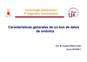 Características generales de un bus de datos de aviónica