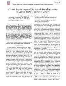 Control Repetitivo para el Rechazo de Perturbaciones en la