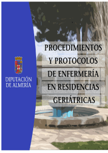 Procedimientos y Protocolos de enfermería en residencias Geriátricas