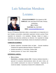 Luis Sebastian Mendoza Lozano.