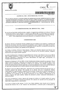 DISTRITO DE BARRANQUILLA - Convocatoria No