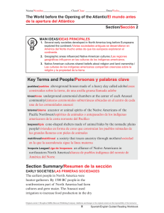 Key Terms and People/Personas y palabras clave Section Summary