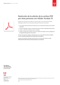 Restricción de la edición de tu archivo PDF por otras