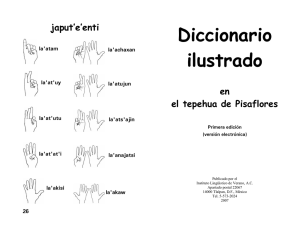 Diccionario ilustrado en el tepehua de Pisaflores