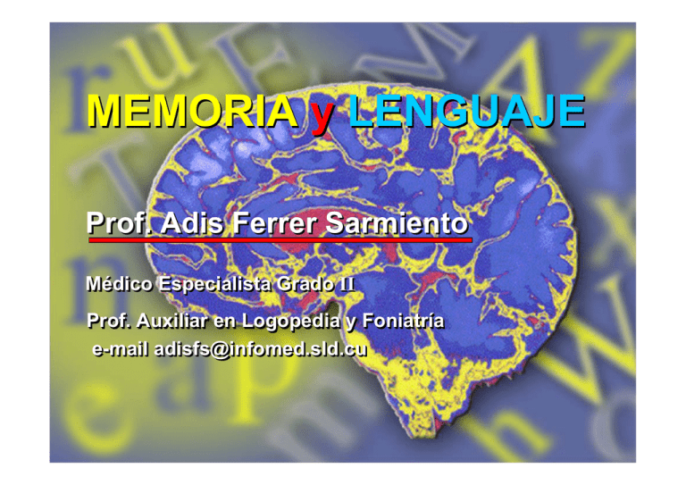 Memoria Y Lenguaje