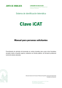 Clave iCAT - Junta de Andalucía