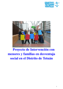 Proyecto de Intervención con menores y familias en desventaja