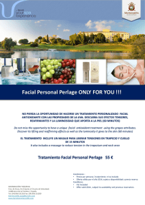 Facial Personal Perlage ONLY FOR YOU