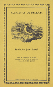 Program - Fundación Juan March
