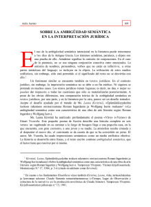 pdf Sobre la ambigüedad semántica en a la interpretación jurídica