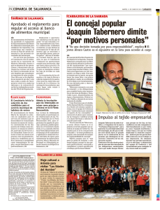 El concejal popular Joaquín Tabernero dimite “por motivos