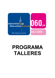 Programa de Talleres - Portal administración electrónica