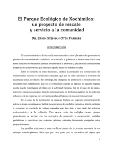 PEX Rescate - Parque Ecológico de Xochimilco