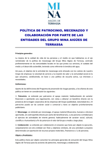 POLÍTICA MECENATGE APROVAT PEL CONSELL- 15-11-25