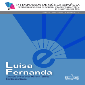Programa de mano Luisa Fernanda 3