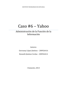 Caso #6 – Yahoo