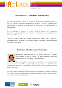 Currículum Vitae Luis Gonzalo González Pérez Currículum Vitae