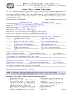 Student Chapter Annual Report Form