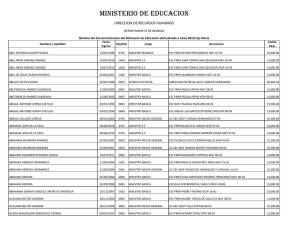 ministerio de educacion