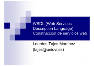 WSDL (Web Services Description Language) Construcción de