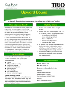Upward Bound - Student Academic Services