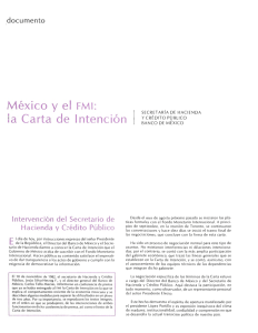 México y el FMI: la Carta de 1 ntención