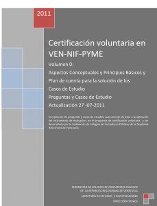 Certificación voluntaria en VEN-NIF-PYME
