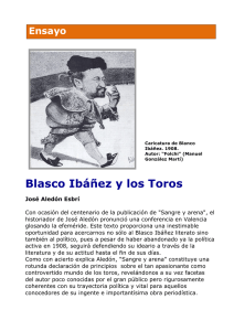 Blasco Ibáñez y los Toros