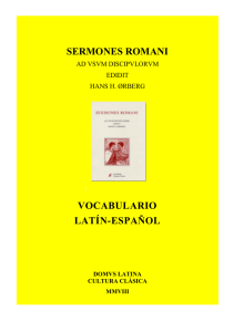 sermones romani vocabulario latín-español