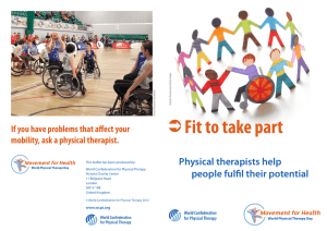 ОFit to take part - World Confederation for Physical Therapy