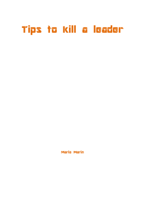 Tips to kill a leader