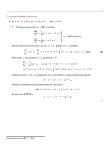 1 Ecuaciones diferenciales exactas . E: .y C xe x C 2 - Canek