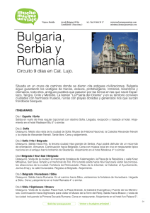 Circuitos a Bulgaria, Serbia y Rumanía