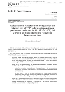 GOV/2007/8 - Implementation of the NPT Safeguards Agreement