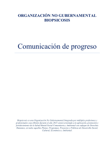 Comunicación de progreso