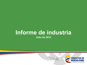 Informe de industria Julio de 2015