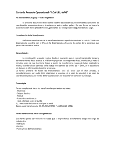 Carta de Acuerdo Operacional- “LOA URU-ARG”