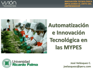 Automatización e innovación tecnológica para las MYPES