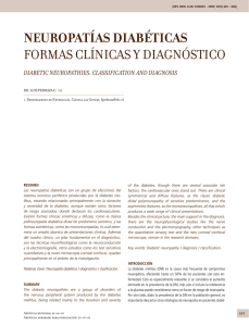 neuropatías diabéticas formas clínicas y diagnóstico