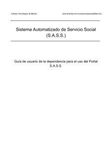 Sistema Automatizado de Servicio Social (SASS)